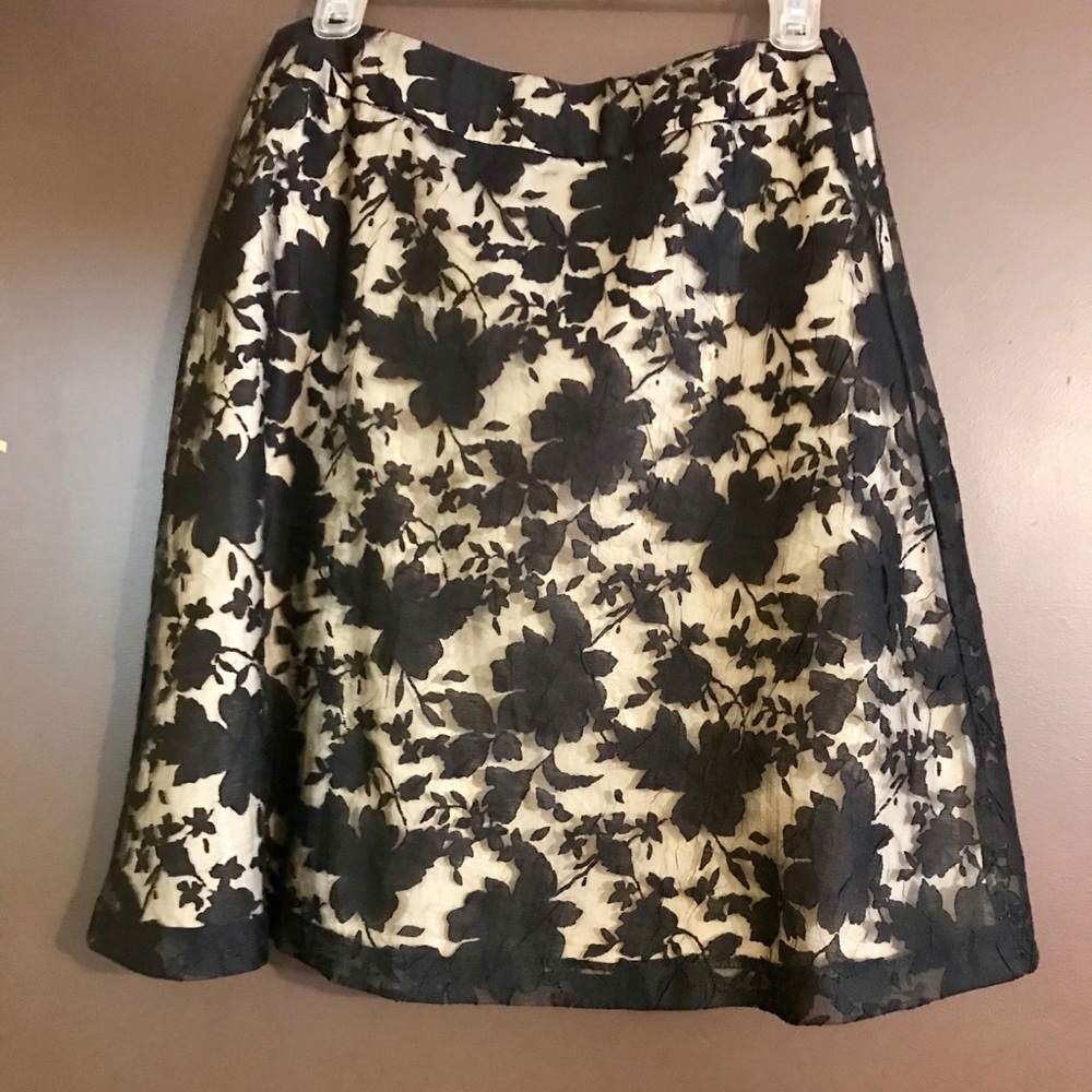 Black and gold petite skirt